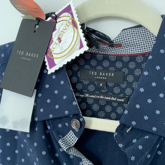 Ted Baker London men’s shirt size L  ( 5) soft high quality fabric - Picture 2 of 4
